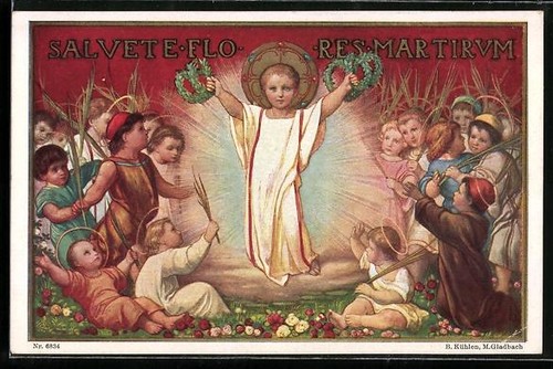 Cartolina bambino gesù - bambino, con